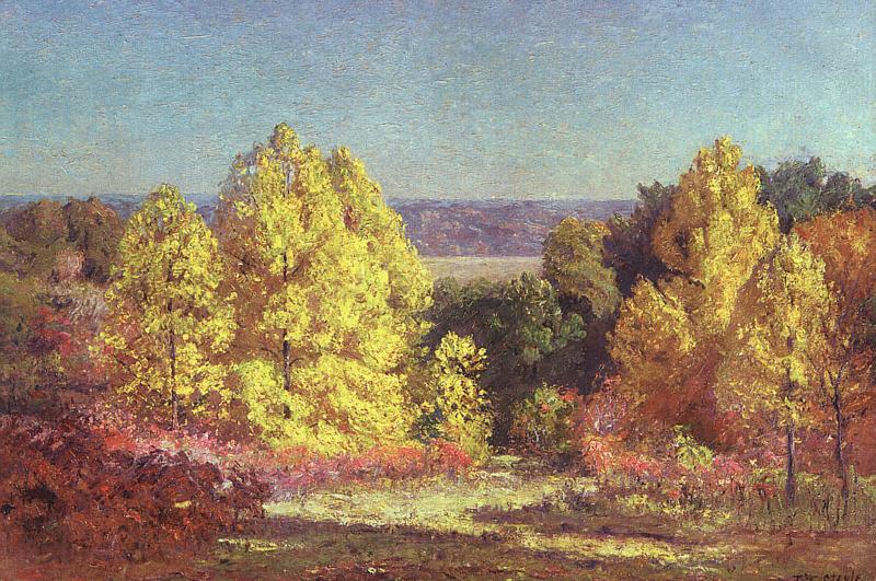 Theodore Clement Steele The Poplars Spain oil painting art